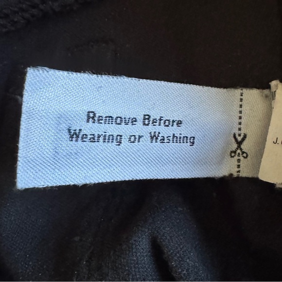 J. Crew Vintage Black Velvet Toothpick Pants Ankle Stretch Holiday Party Size 26 - Picture 5 of 6